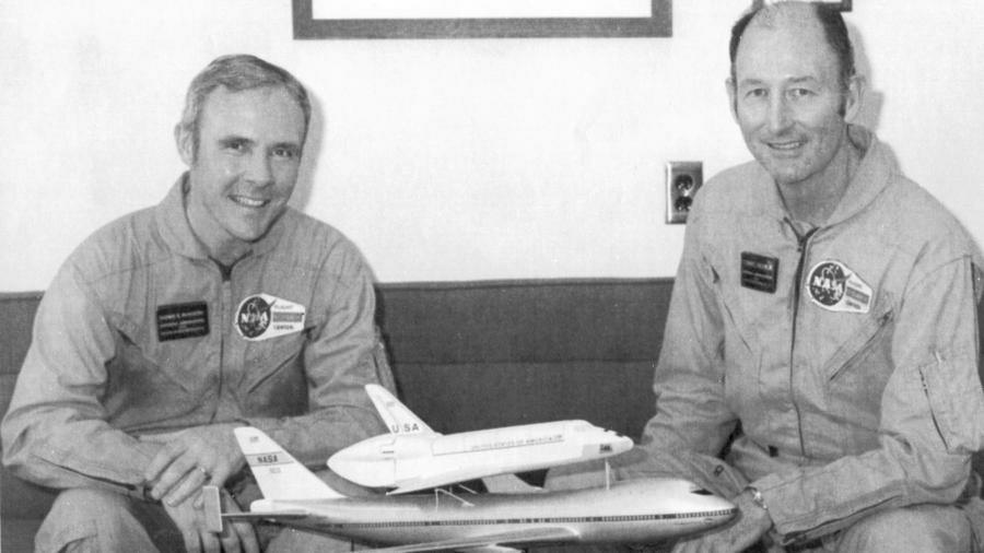 NASA pilots Thomas McMurtry and Fitz Fulton